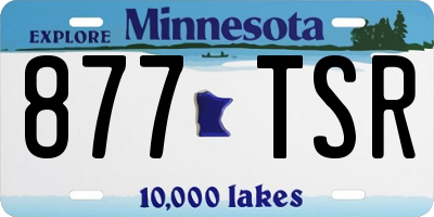 MN license plate 877TSR
