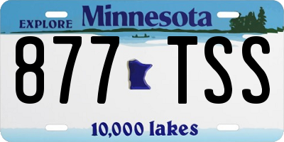 MN license plate 877TSS
