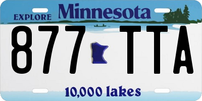MN license plate 877TTA