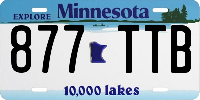 MN license plate 877TTB