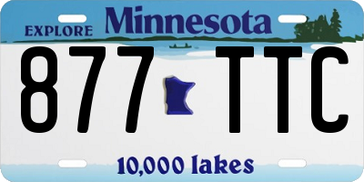 MN license plate 877TTC
