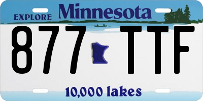 MN license plate 877TTF