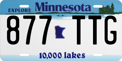 MN license plate 877TTG
