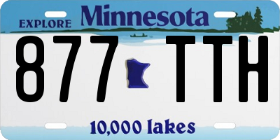 MN license plate 877TTH