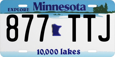 MN license plate 877TTJ