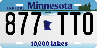 MN license plate 877TTO