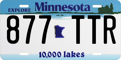 MN license plate 877TTR