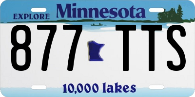 MN license plate 877TTS