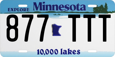 MN license plate 877TTT