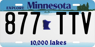 MN license plate 877TTV