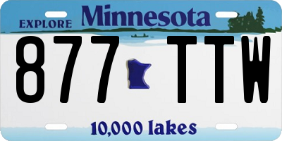 MN license plate 877TTW