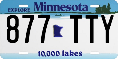 MN license plate 877TTY