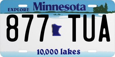 MN license plate 877TUA