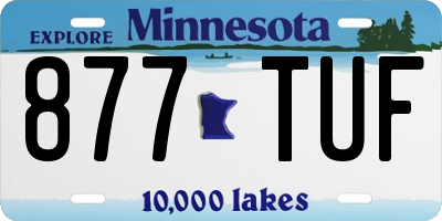 MN license plate 877TUF