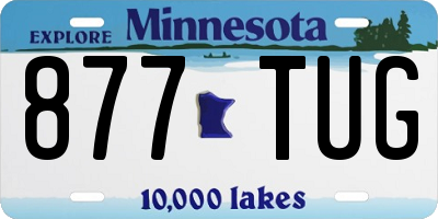 MN license plate 877TUG