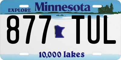 MN license plate 877TUL