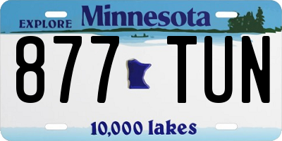 MN license plate 877TUN