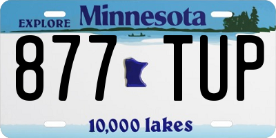 MN license plate 877TUP