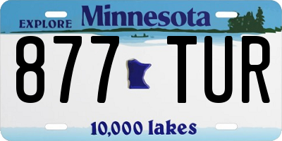 MN license plate 877TUR