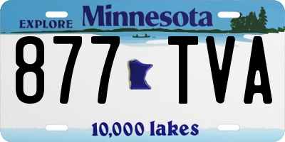 MN license plate 877TVA