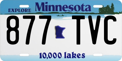 MN license plate 877TVC