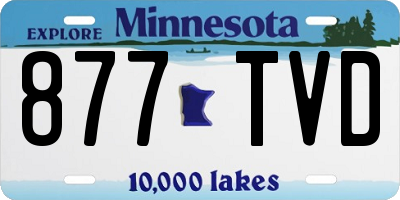 MN license plate 877TVD