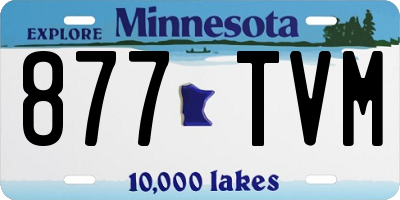 MN license plate 877TVM