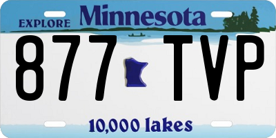MN license plate 877TVP