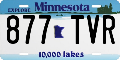 MN license plate 877TVR