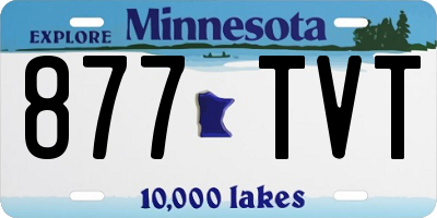 MN license plate 877TVT