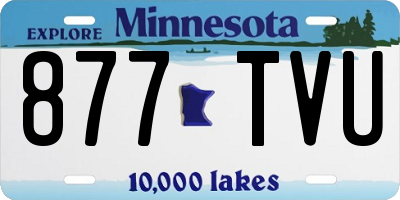 MN license plate 877TVU