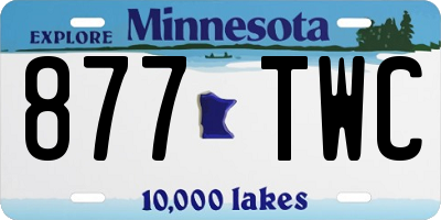 MN license plate 877TWC