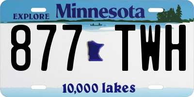 MN license plate 877TWH