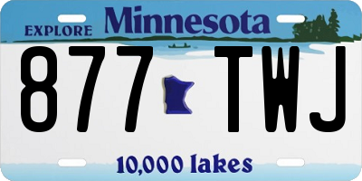 MN license plate 877TWJ