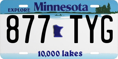 MN license plate 877TYG
