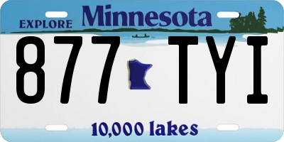 MN license plate 877TYI