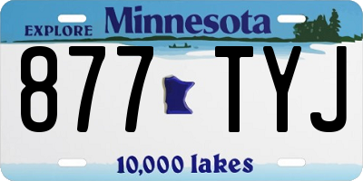 MN license plate 877TYJ