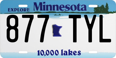 MN license plate 877TYL