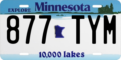 MN license plate 877TYM