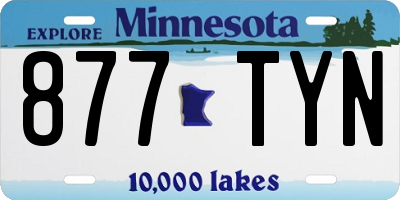MN license plate 877TYN