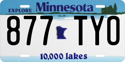 MN license plate 877TYO