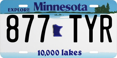 MN license plate 877TYR