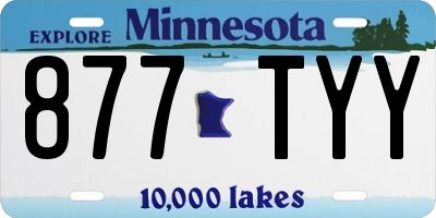 MN license plate 877TYY