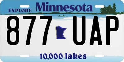 MN license plate 877UAP