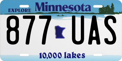 MN license plate 877UAS