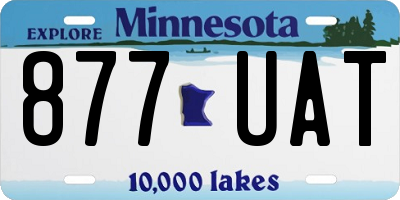 MN license plate 877UAT