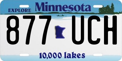 MN license plate 877UCH
