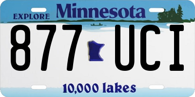 MN license plate 877UCI