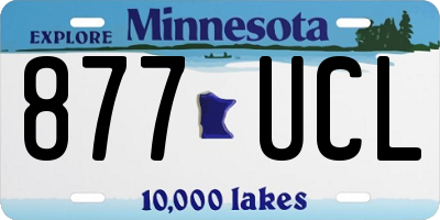 MN license plate 877UCL