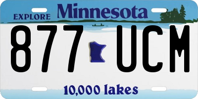 MN license plate 877UCM